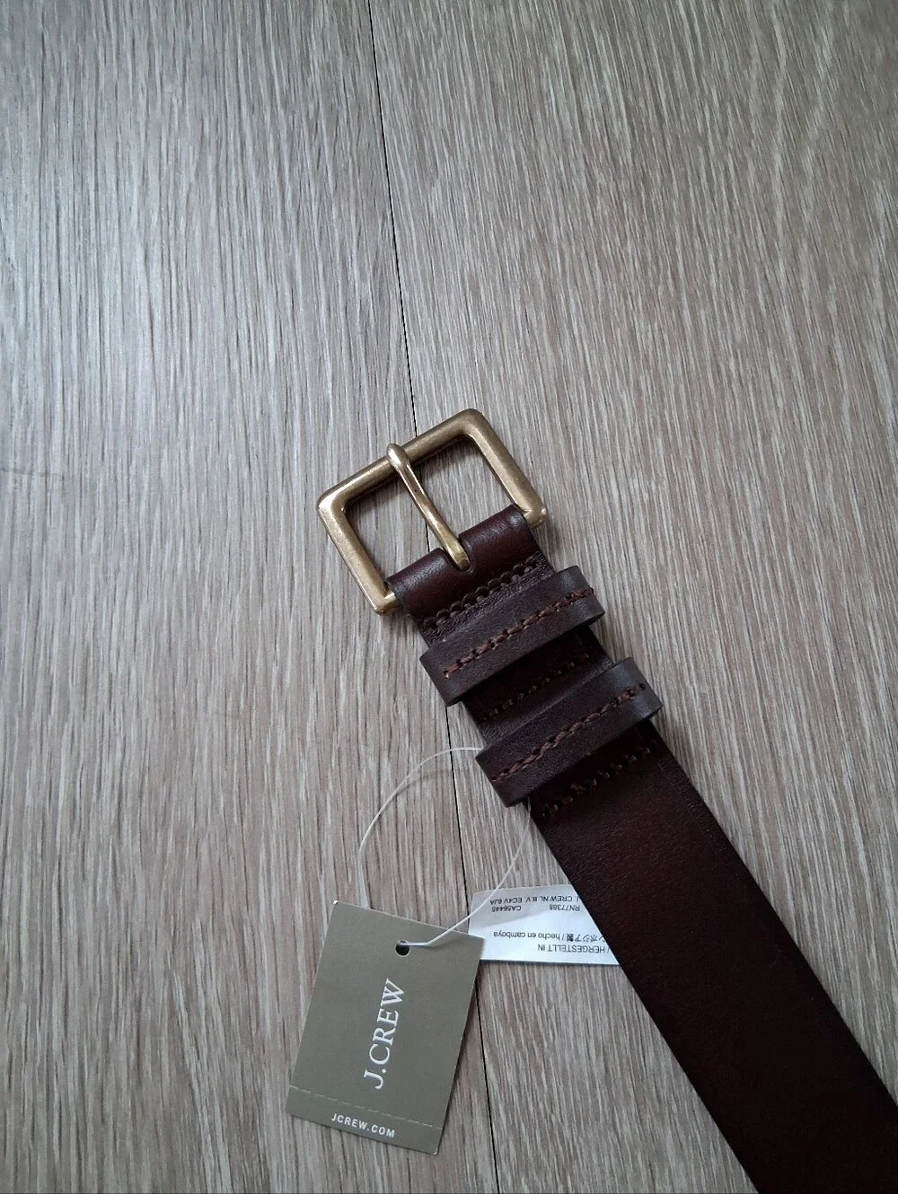 J. Crew Italian Pull Up Leather Belt In Whiskey Brown